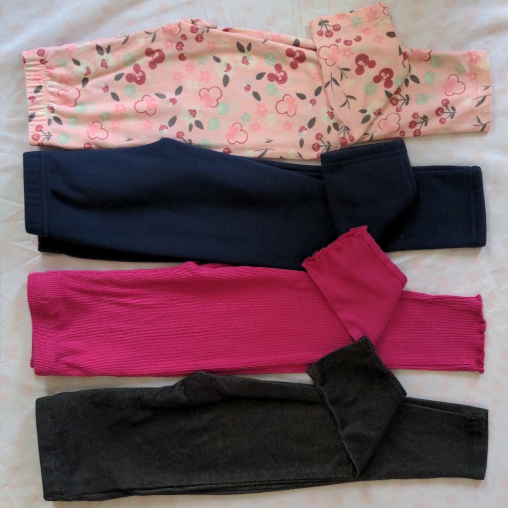 4T leggings  lot of 4. Carter's, Disney, Kids Headquarters